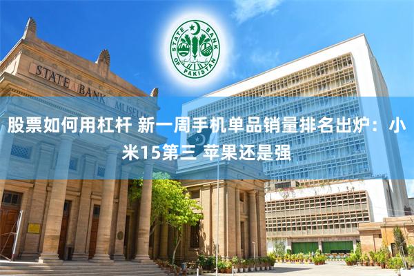 股票如何用杠杆 新一周手机单品销量排名出炉：小米15第三 苹果还是强