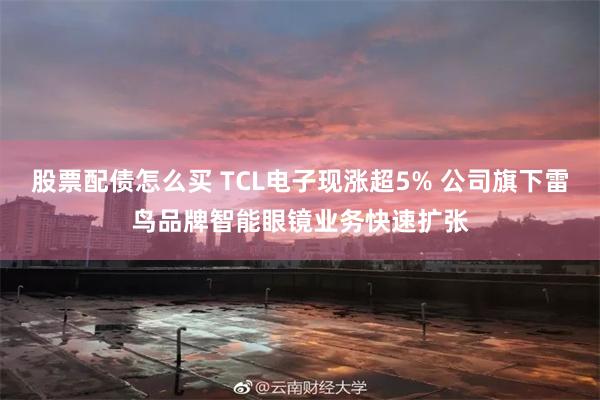股票配债怎么买 TCL电子现涨超5% 公司旗下雷鸟品牌智能眼镜业务快速扩张