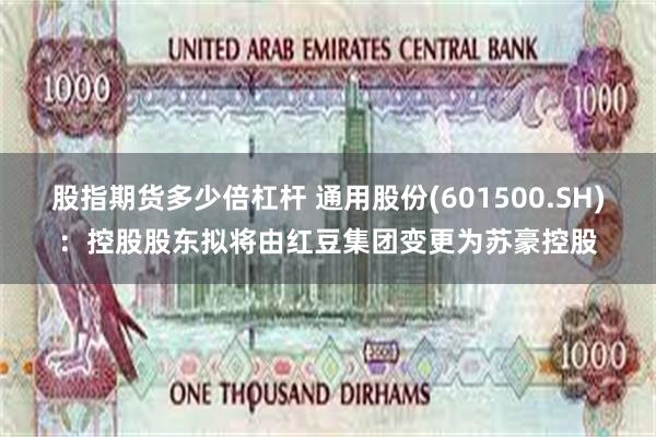 股指期货多少倍杠杆 通用股份(601500.SH)：控股股东拟将由红豆集团变更为苏豪控股