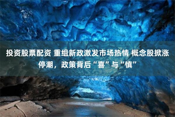 投资股票配资 重组新政激发市场热情 概念股掀涨停潮，政策背后“喜”与“慎”